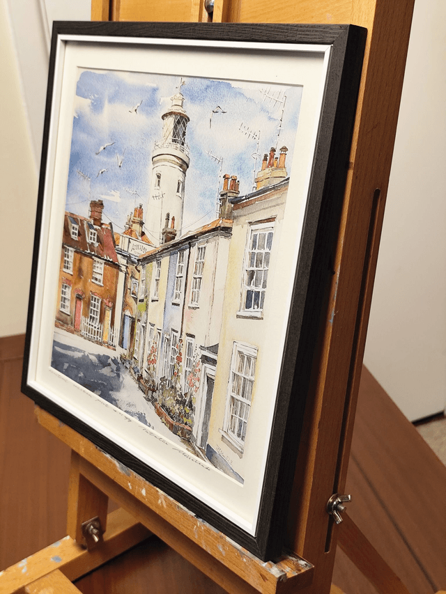 Southwold Lighthouse. East Green view. Limited edition print