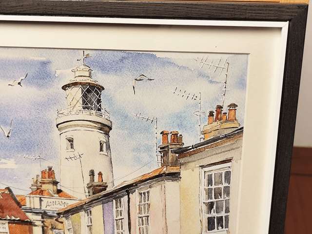 Southwold Lighthouse. East Green view. Limited edition print