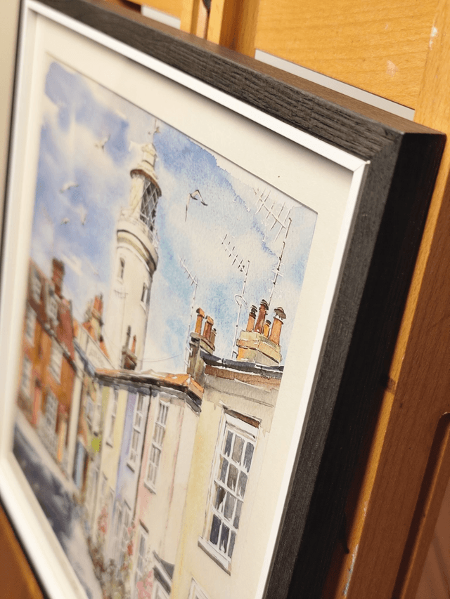 Southwold Lighthouse. East Green view. Limited edition print