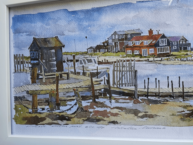Foot ferry. Southwold - Walberswick Habor. Limited edition print