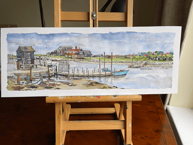 Foot ferry. Southwold - Walberswick Habor. Limited edition print