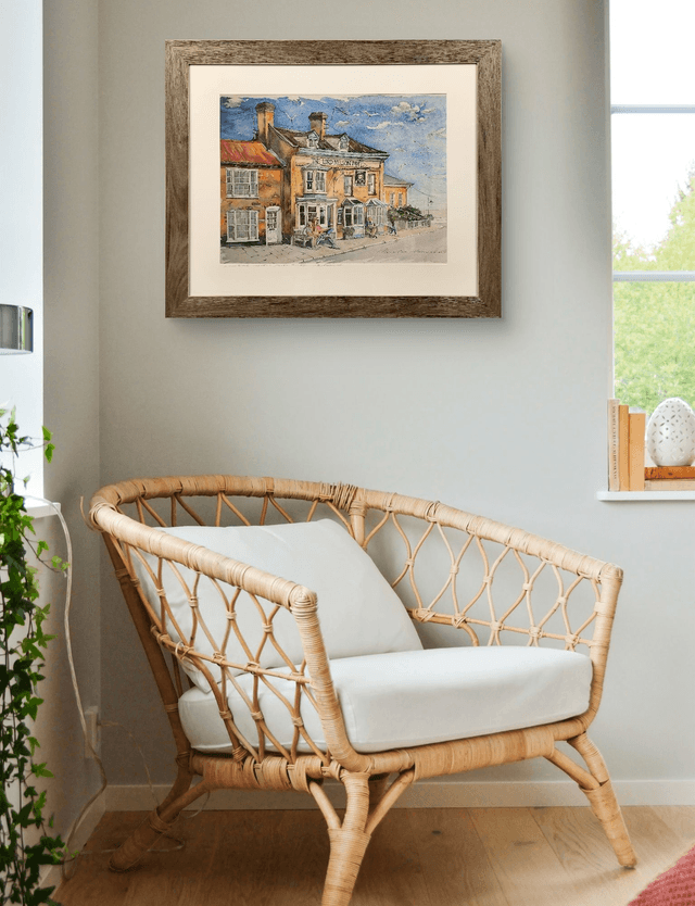 The Lord Nelson Inn Southwold. Limited edition print in frame