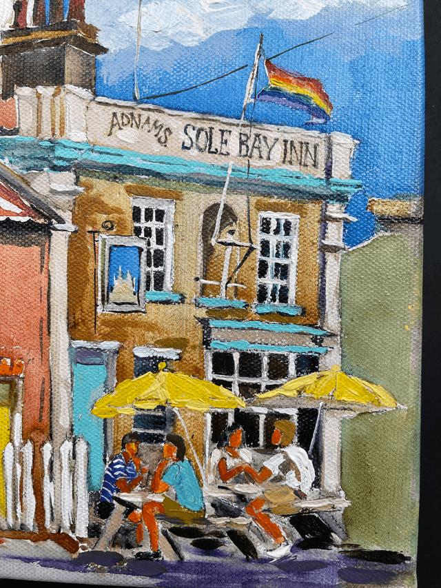 Southwold LightHouse. Original oil painting on canvas. 3D effect