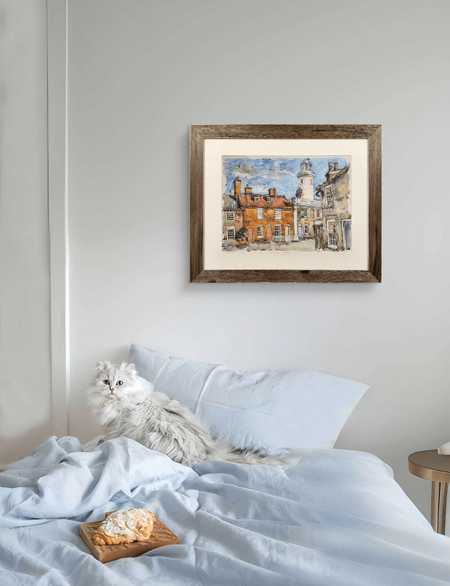 Southwold Lighthouse Sole Bay Inn. Limited edition print