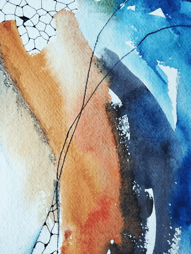 Abstraction Layer #8. Original watercolour