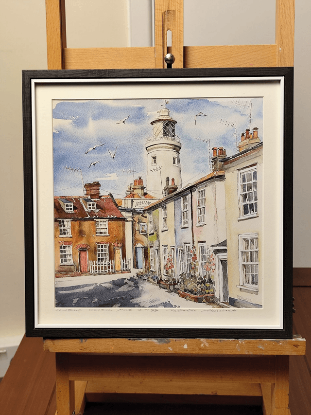 Southwold Lighthouse. East Green view. Limited edition print